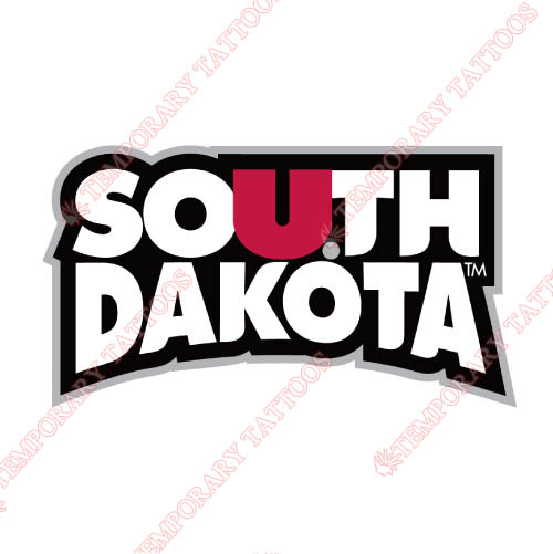 South Dakota Coyotes Customize Temporary Tattoos Stickers NO.6212
